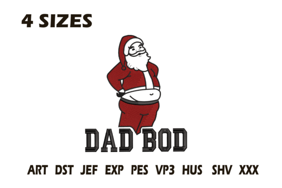 Review: Dad Bod Santa Embroidery Design Files