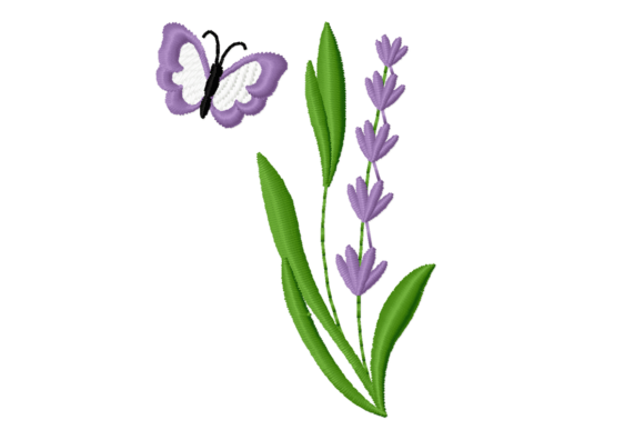 Review: Lavender Flower Butterfly Embroidery Design