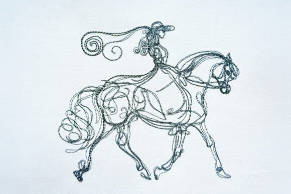 Review: One Line Horse Machine Embroidery Design