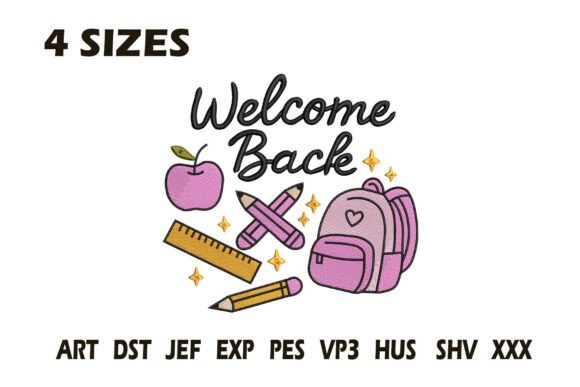 Review: Welcome Back Embroidery Design for Craft Fairs