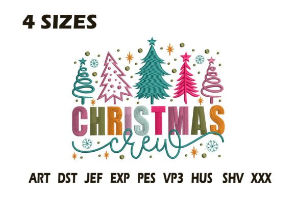 Reviewing Colorful Christmas Crew Embroidery for Etsy