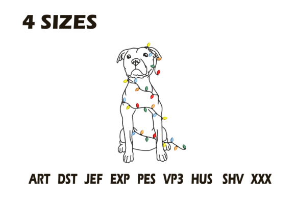 Reviewing Cute Dog Christmas Lights Embroidery