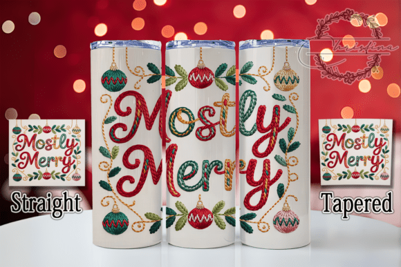Reviewing Messy Christmas Yarn Embroidery Tumbler