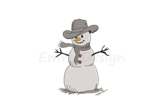Reviewing the Western Snowman Embroidery Design