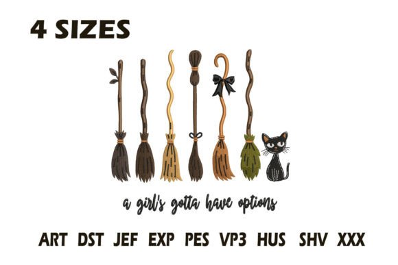 Reviewing Witch Broom Options Embroidery