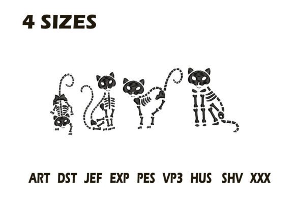 Skeleton Cats Embroidery: A Designer’s Holiday Review